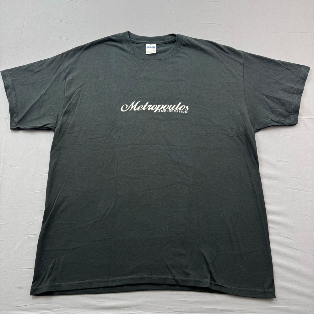 Metropoulos Amplification T-Shirt Mens XL Black Gildan Heavy Cotton Graphic Tee